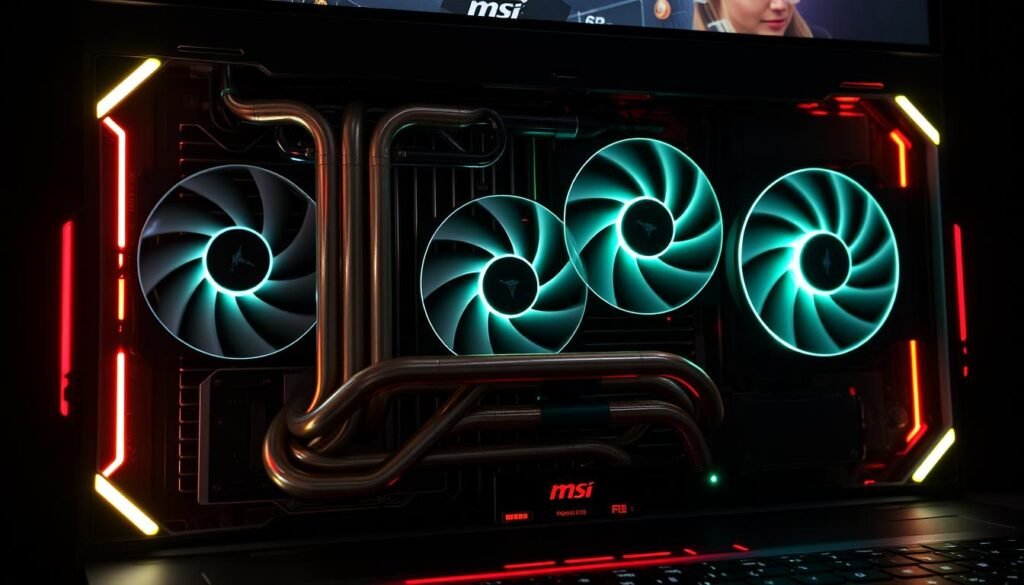 MSI Thin 15 cooling system