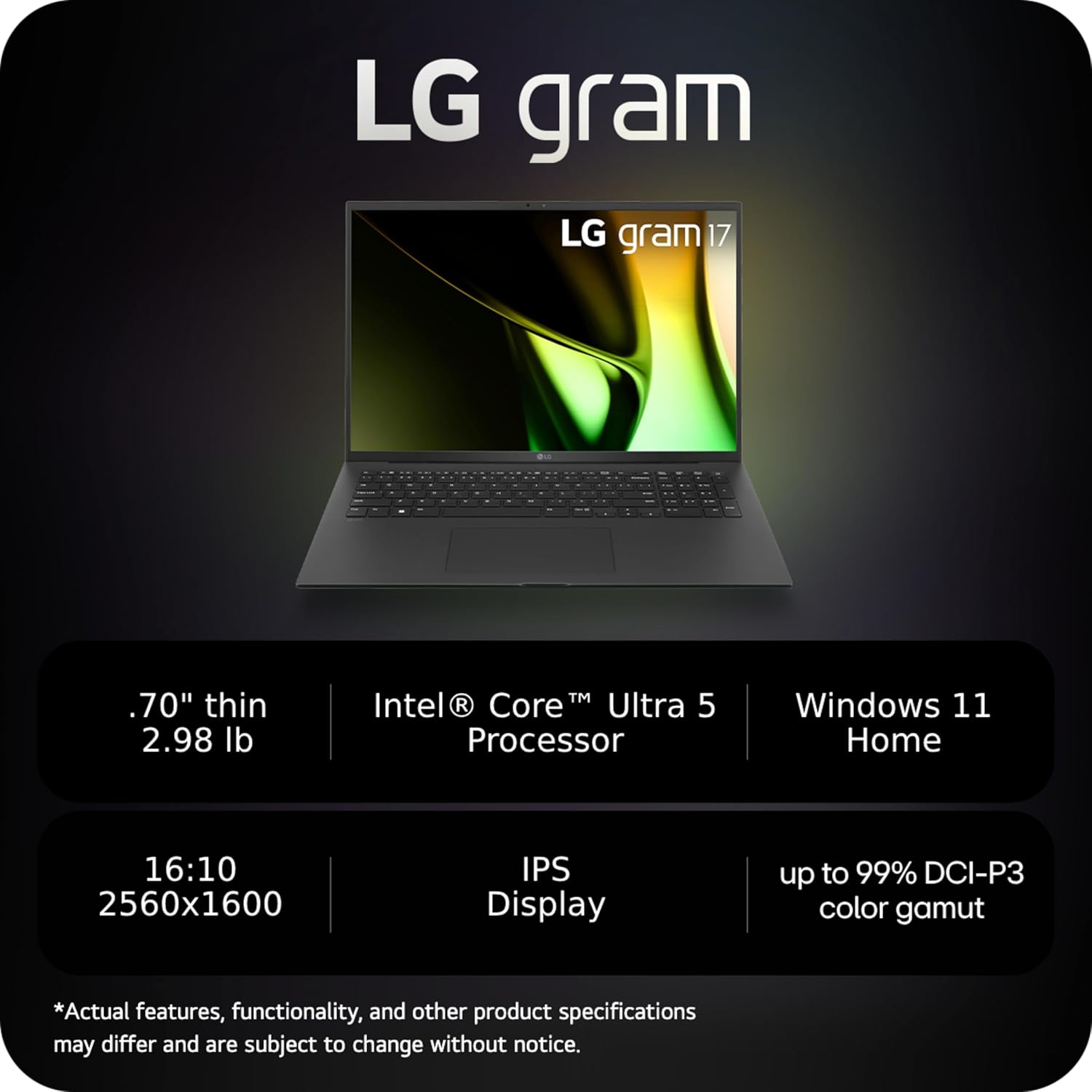 LG gram 17-Inch Laptop