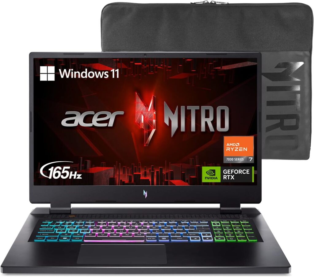 Acer Nitro 17: Unleash Ultimate Gaming Power with Ryzen 7 & RTX 4060!